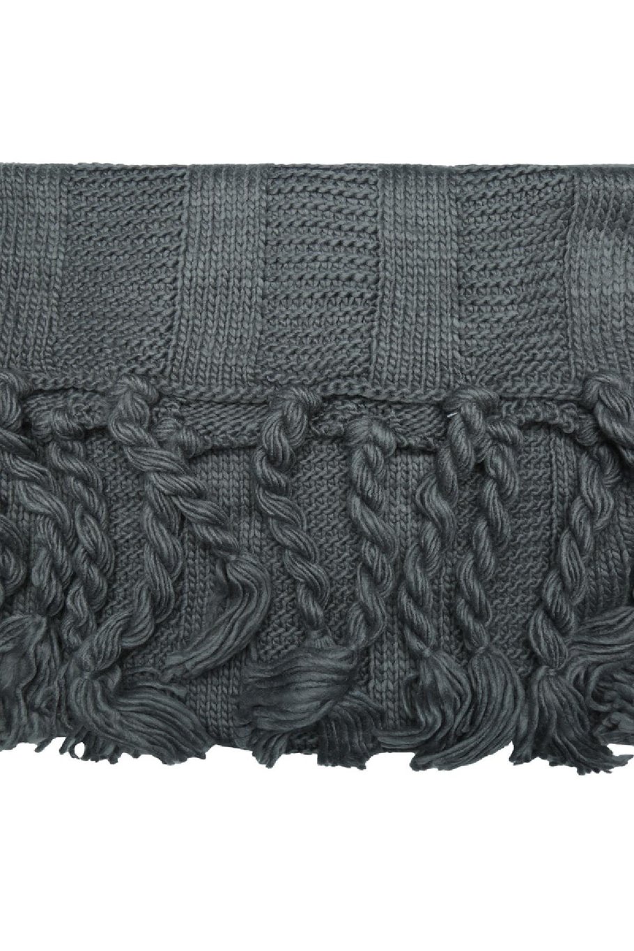 Bufanda Winter Knitted  Gris Acrílico Imagen3
